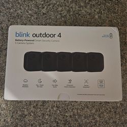 Blink Outdoor 4 (4th Gen) Security Camera System, 5-Pack NEW