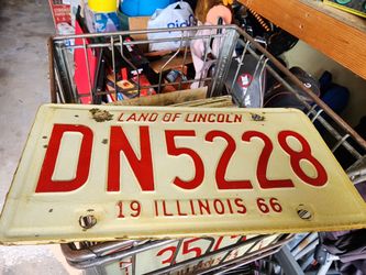 1966 license plate