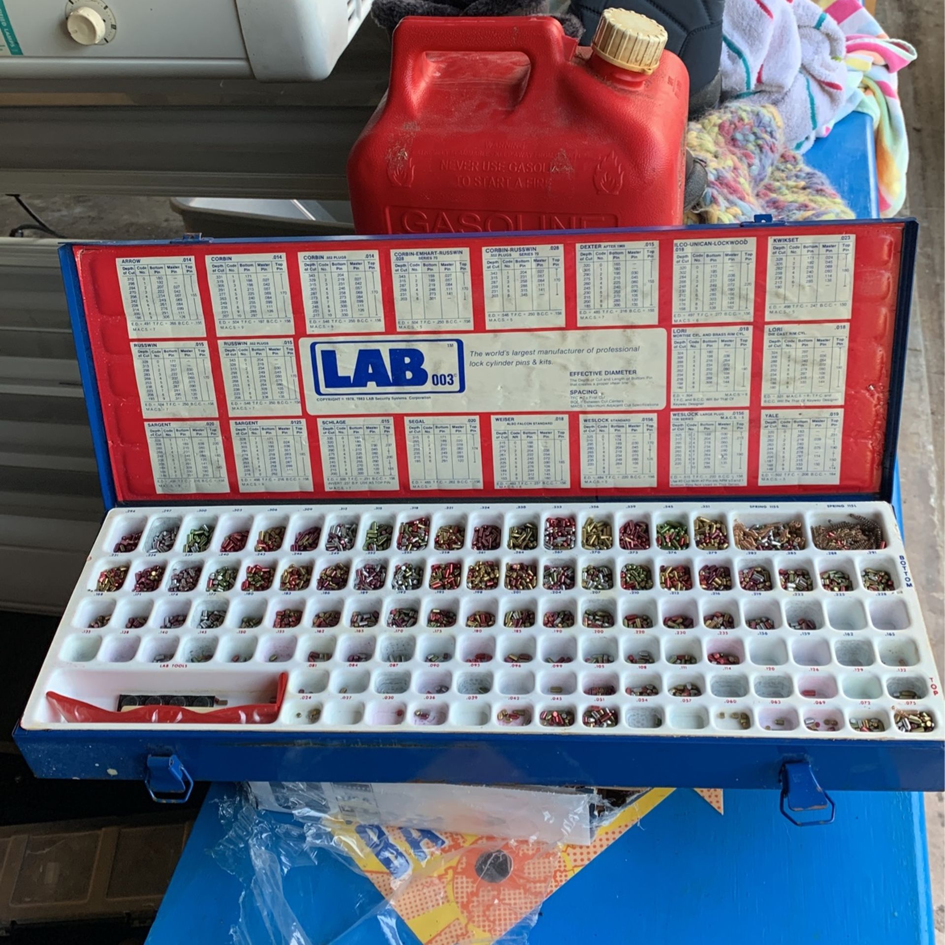 LAB 003 Lock Cylinder Pin Kit