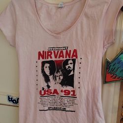 Vintage Nirvana 91 Tour T-shirt 