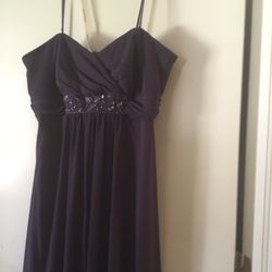 Dark purple prom or bridesmaid dress