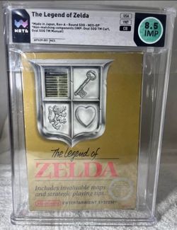 NES The Legend of Zelda CIB graded 8.5