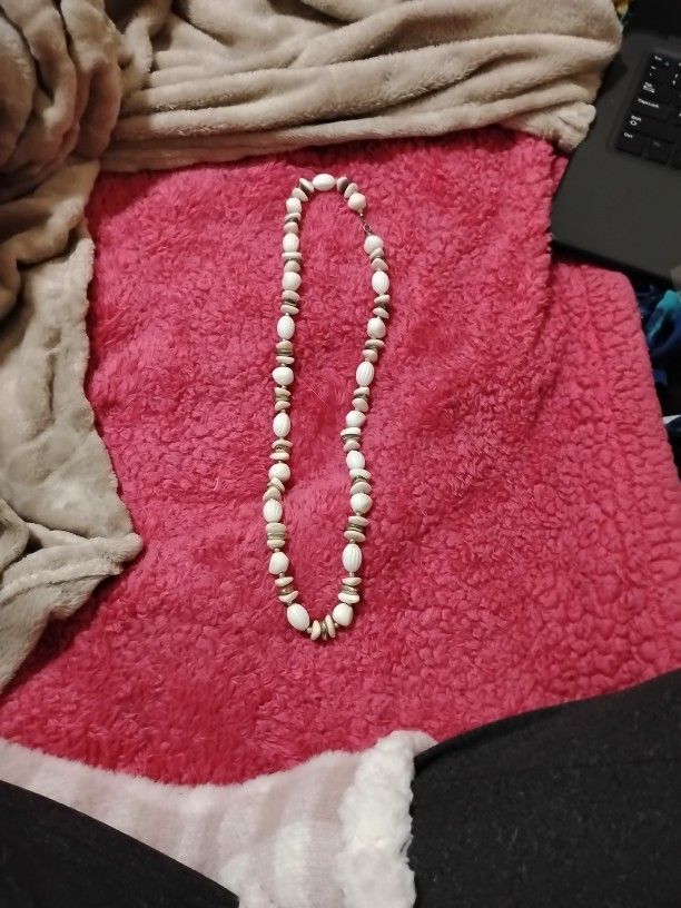 Longer 10" White Nacklace