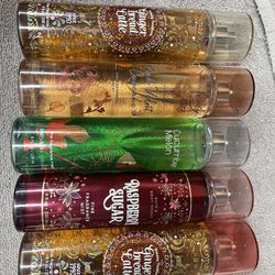 bath and bodys sprays, lotion & body wash