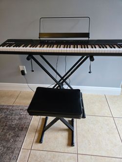 Alesis Recital 88 key keyboard and accessories. Like new!