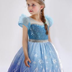 ✨Vokofaye Princess Dress – Size 6–7 Shimmering & Magical✨