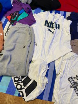 Clothes. T shirts, sweatpants, cargos, hoodies
