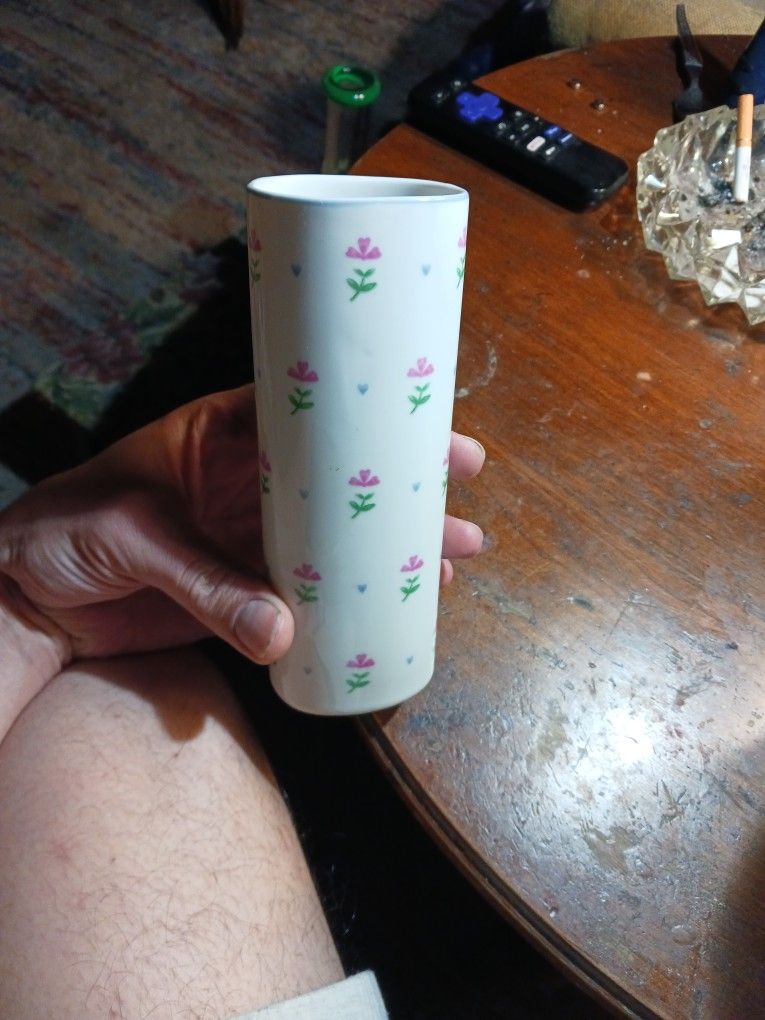 FTD Japan 1991 Flower Vase Floral Hearts