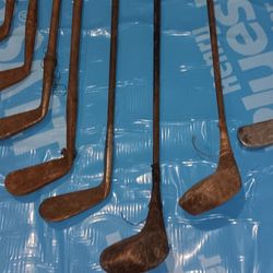 Antique Highlander Wooden Shaft Golf Clubs