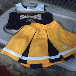 Sabres Cheerleader Outfit Size 2T