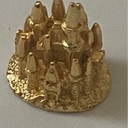 Gold Disney Castle Charm