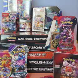 Pokemon Trading Cards, Various Series, 151, Prismatic Evolutions, Booster Packs, Bundles, Collection Boxes, And More