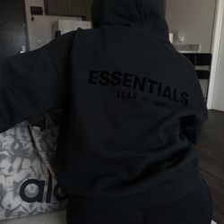 Black Essentials Limo Hoodie 