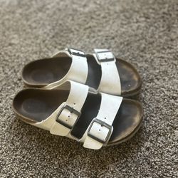 White Birkenstocks Size 8.5