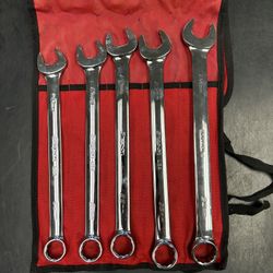 SNAP ON  SOEXM705  5-Pc 12-Pt Flank Drive Plus Combination Wrench Set 20–24mm