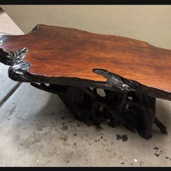 Live Edge Wood Coffee Table – One of a Kind