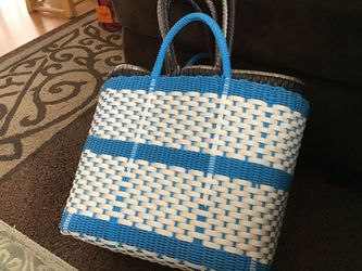 Nueva bolsa para mandado paseo o playa de plástico lavable amplia le caven dos gallons de leche