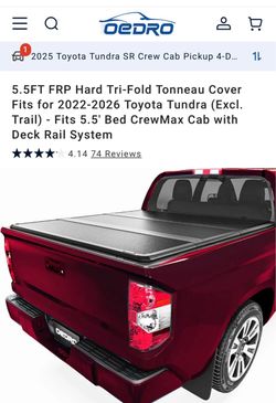2025 Toyota Tundra bed cover