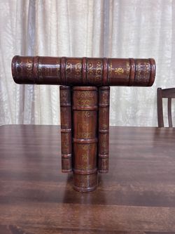 Vintage Wooden Theodore Alexander book wall shelf