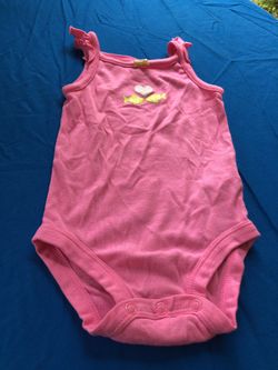 Carters pink 9 months onsie