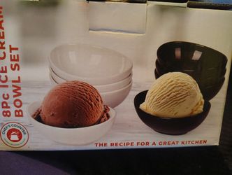 8 Piece Ice cream Bowl Set