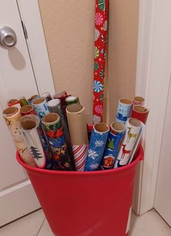 Wrapping paper bin