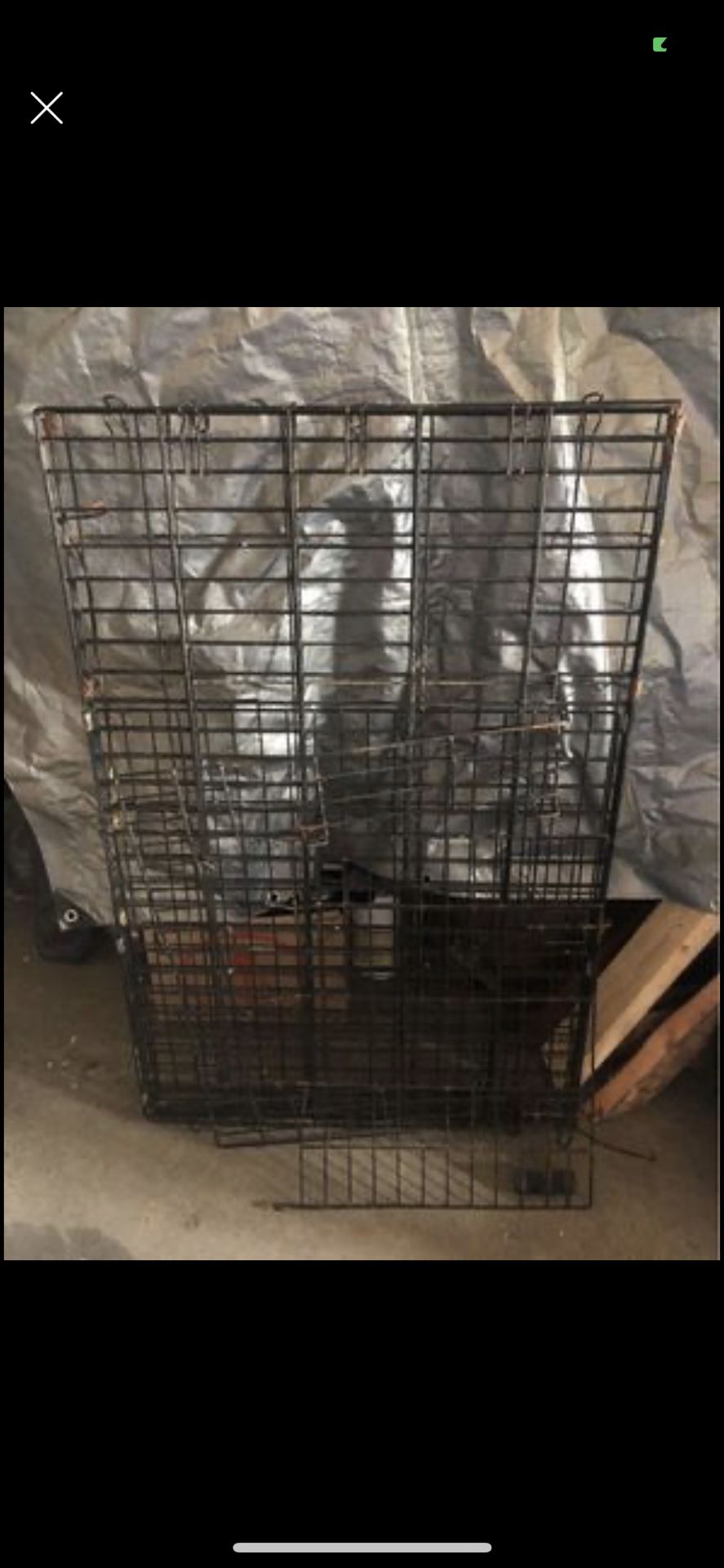 Scrap Metal or Fix large Dog Crate AS IS