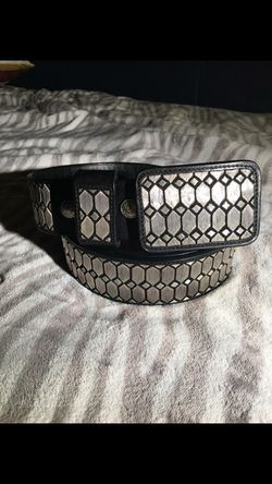 Cinturón de hilo de plata