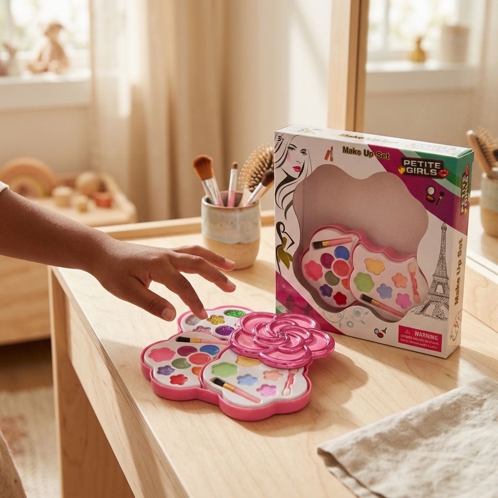 Brand New Kids Makeup Art Kit โ Washable Beauty & Creative Play Set
