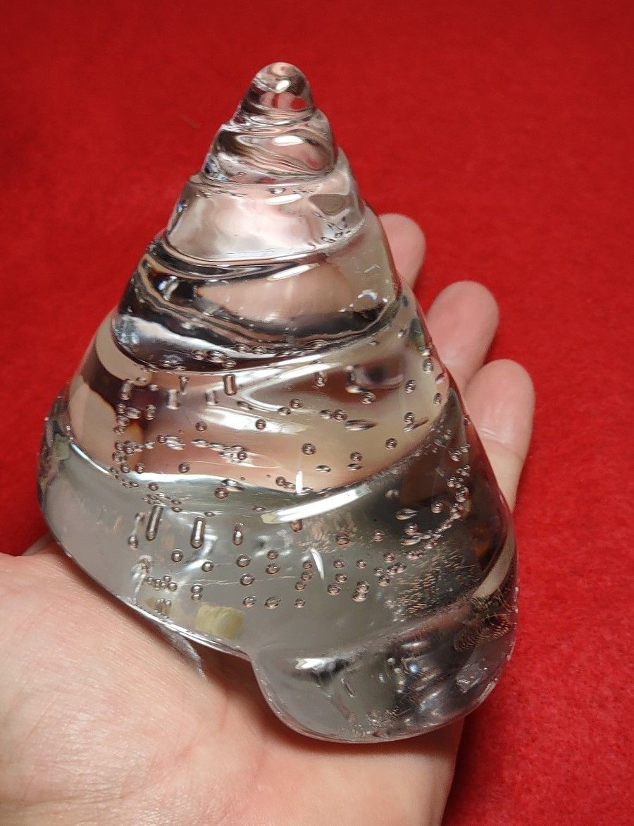 Langsam Billig Art Glass Shell Paperweight Sculpture Bullicante 4"