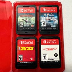 4 Nintendo Switch Game Cartridges Bundle