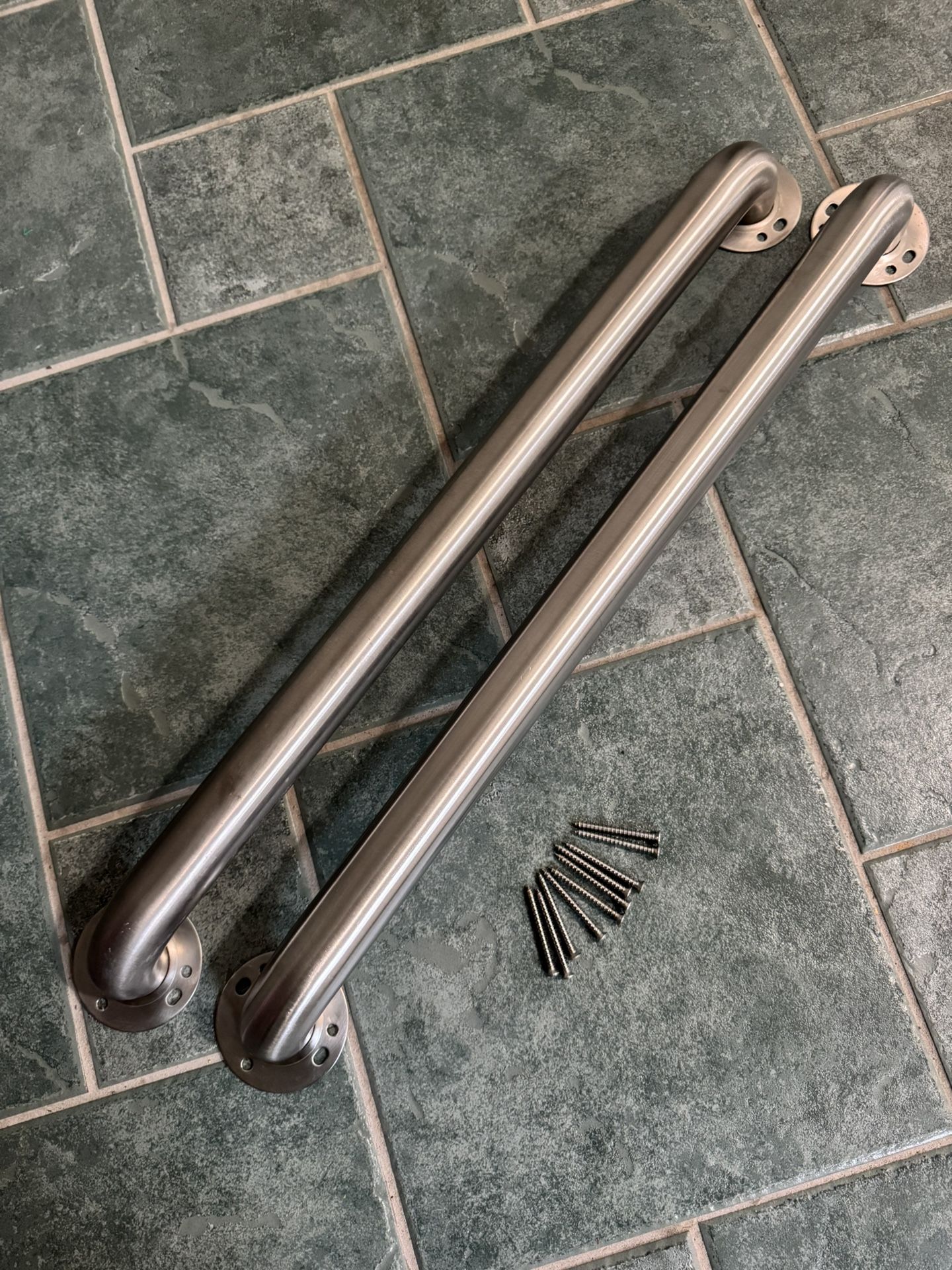 SAFETY GRAB BARS: Stainless Steel, 25in x 1.25wide, with Screws