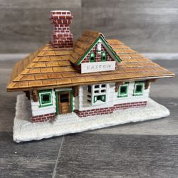 Vintage Byron Molds 1980 Ceramic  House Home Christmas Village Set