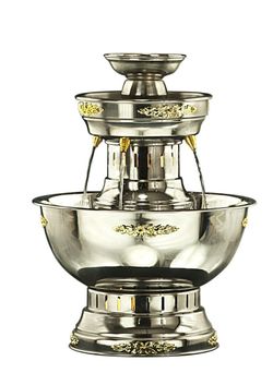 Silver Champagne/Beverage fountain for party's, elegant functions and events 5 gallon capacity