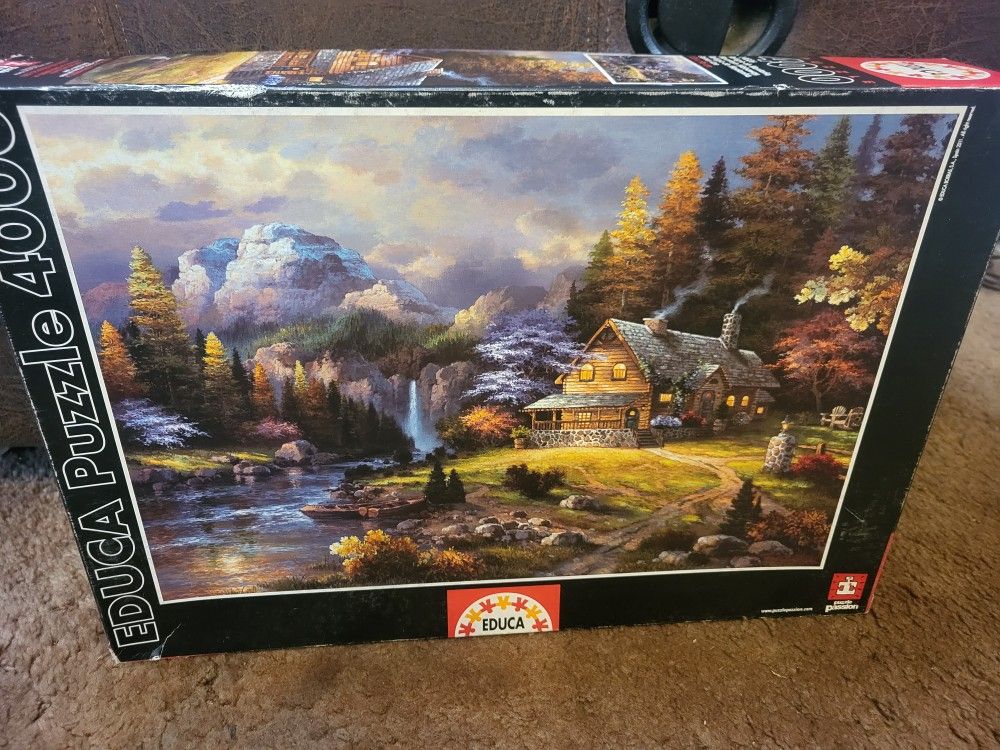 4000 Pc. Educa (Mountain Hideaway) Scenic Jigsaw Puzzle  - Sealed Pieces 