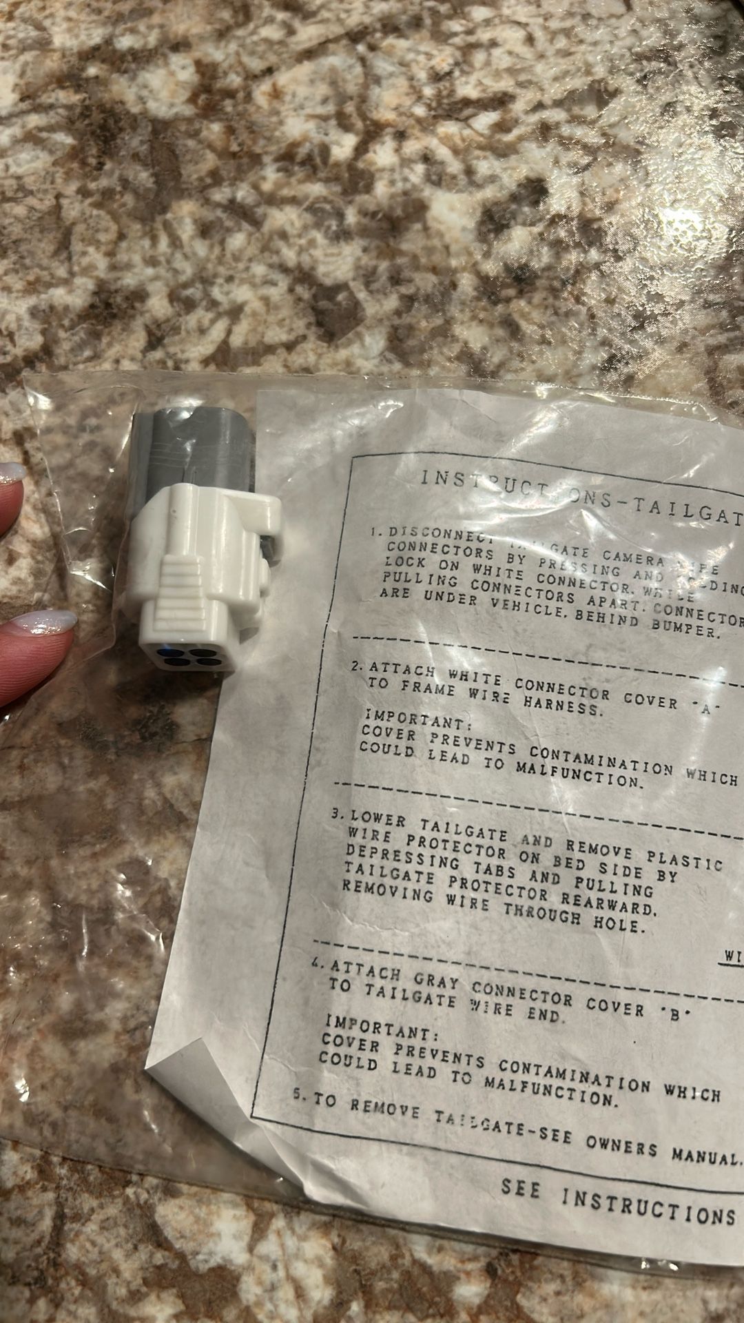 Tailgate Camera Wire Harness