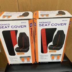 Set Of 2 Brand New Universal Faux Leather Seat Covers