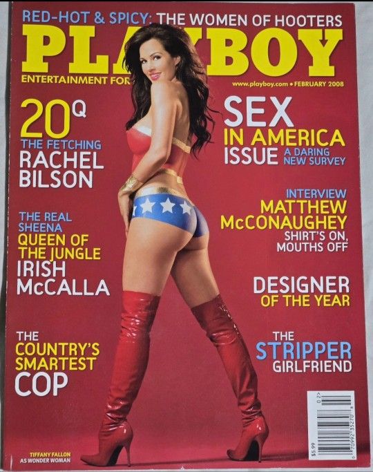 FEBRUARY 2008 PLAYBOY MAGAZINE (NO LABEL) FEATURING RACHEL BILSON 