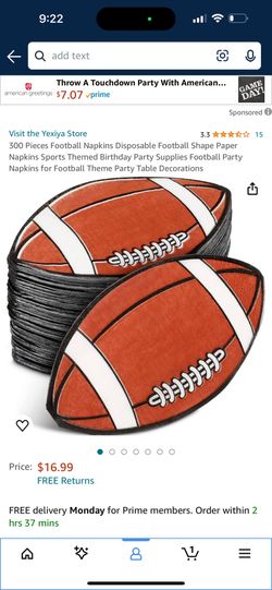 Football Napkins Disposable