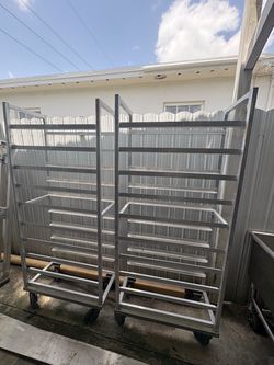 Aluminum Sheet Pan Rack on Wheels