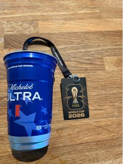 OFFICIAL FIFA WORLD CUP SOUVENIR CUP AND LANYARD
