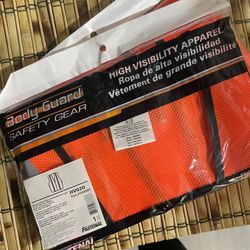 Bodyguard Reflective Safety High Visibility Orange Best