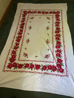Poinsettia table cloth
