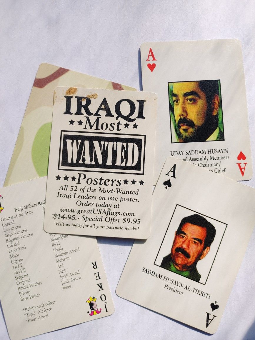 Iraqui Most Wanted Playing Cards