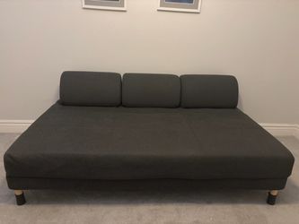 Dark Gray Fabric Daybed Sofa