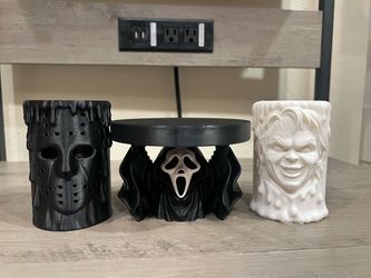 Horror Halloween 3D Print Candle Holders