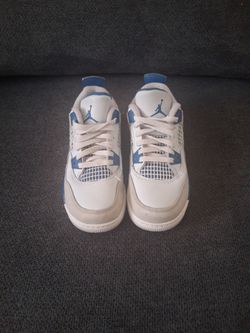 Air Jordan 4 White Blue Sneakers
