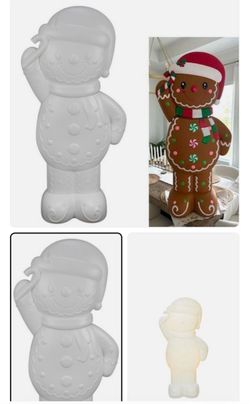 Large Paintable Gingerbread Man