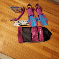 Youth US Divers Jr Mask Fins Snorkel Bag Age 4 And Up