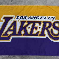Los Angeles Lakers 3 By 5 Feet Flag 